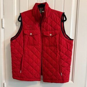 RALPH LAUREN RED QUILTED VEST Size 1X